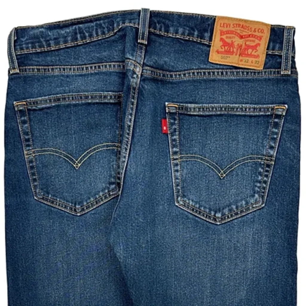 502 Levis Jeans - 32W 31L Blue Cotton - Image 7