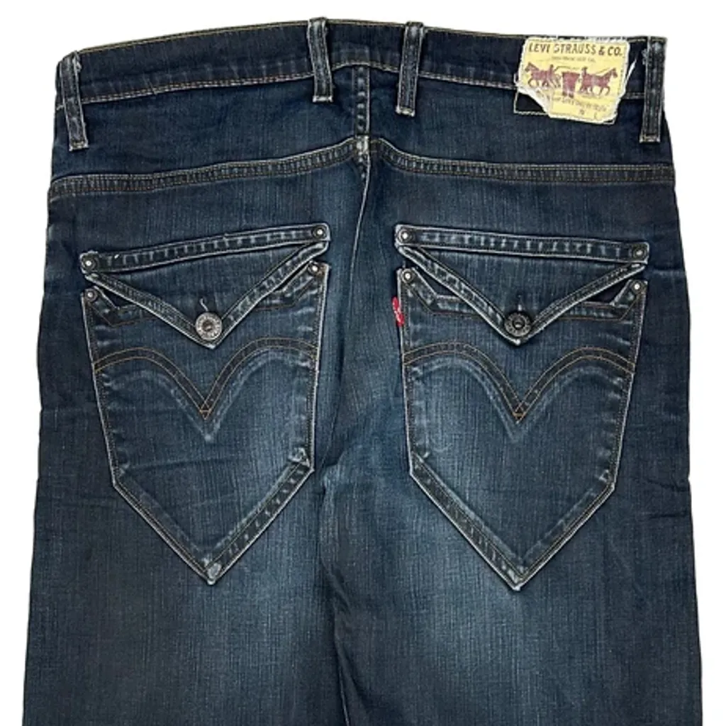 503 Levis Jeans - 35W 30L Dark Wash Denim - Image 8