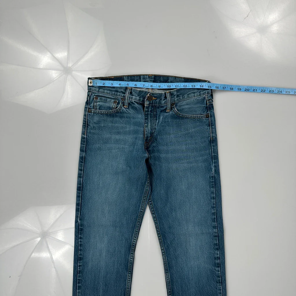 504 Levis Jeans - 30W 29L Blue Denim - Image 3