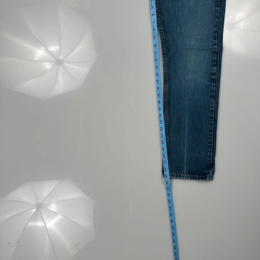 504 Levis Jeans - 30W 29L Blue Denim - Image 5