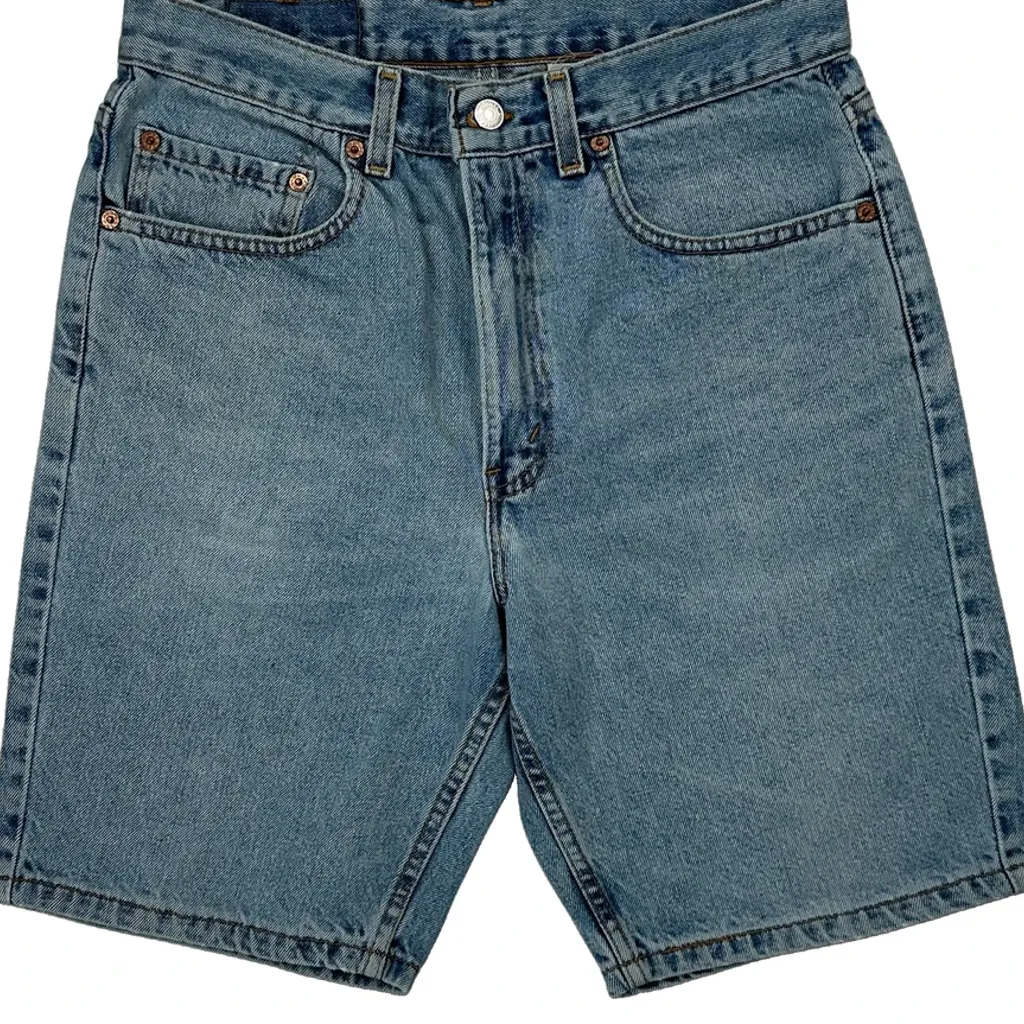 505 Levis Denim Shorts - 30W 9L Blue Cotton - Image 10