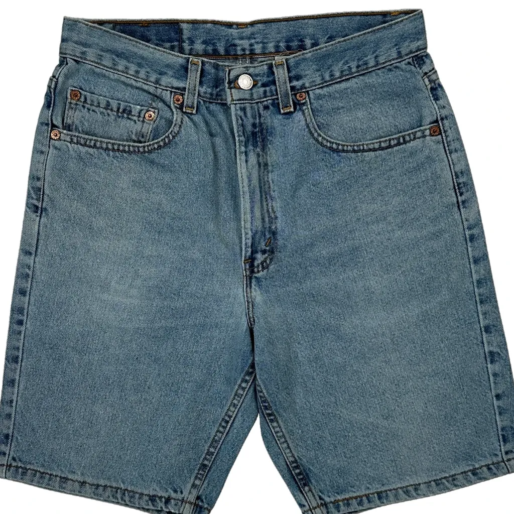 505 Levis Denim Shorts - 30W 9L Blue Cotton - Image 9