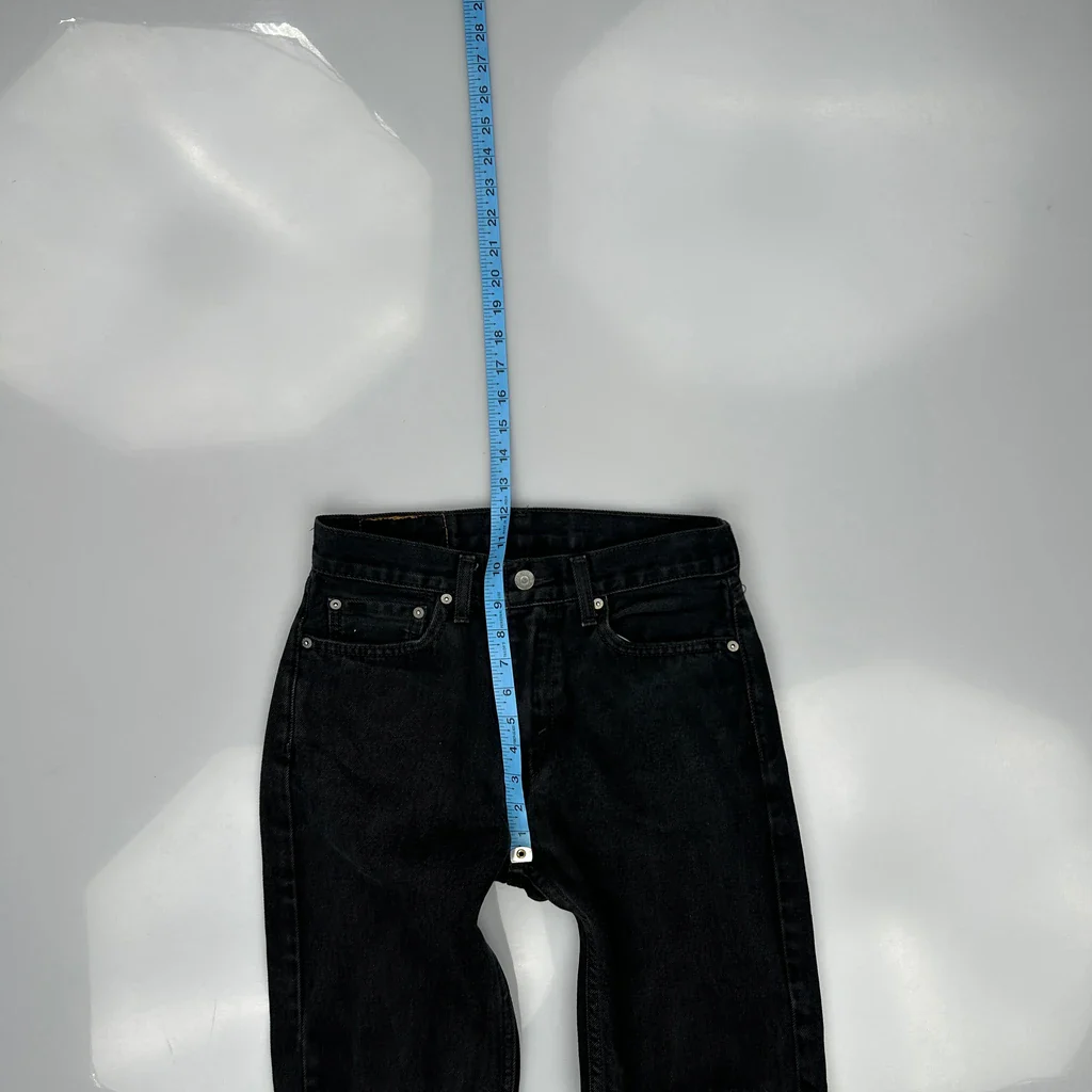 505 Levis Jeans - 28W 31L Black Cotton - Image 4