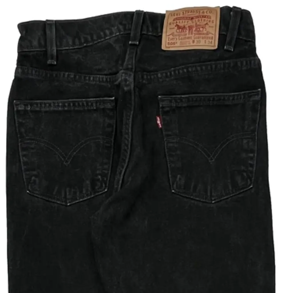 505 Levis Jeans - 30W 34L Black Cotton - Image 8