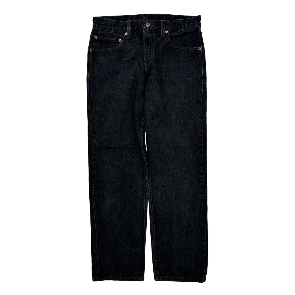 505 Levis Jeans - 30W 28L Black Cotton - Image 2