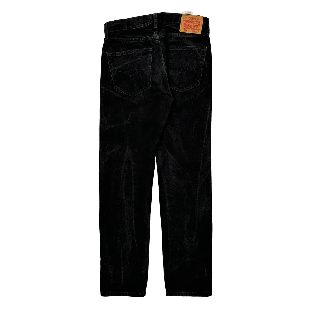 505 Levis Jeans - 31W 34L Black Cotton