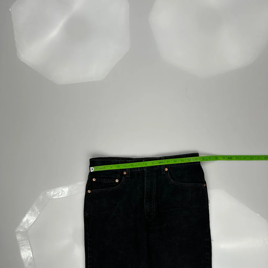 505 Levis Jeans - 31W 32L Black Cotton - Image 3