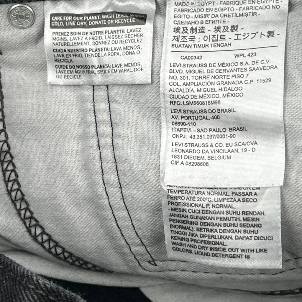 505 Levis Jeans - 32W 30L Black Cotton - Image 6