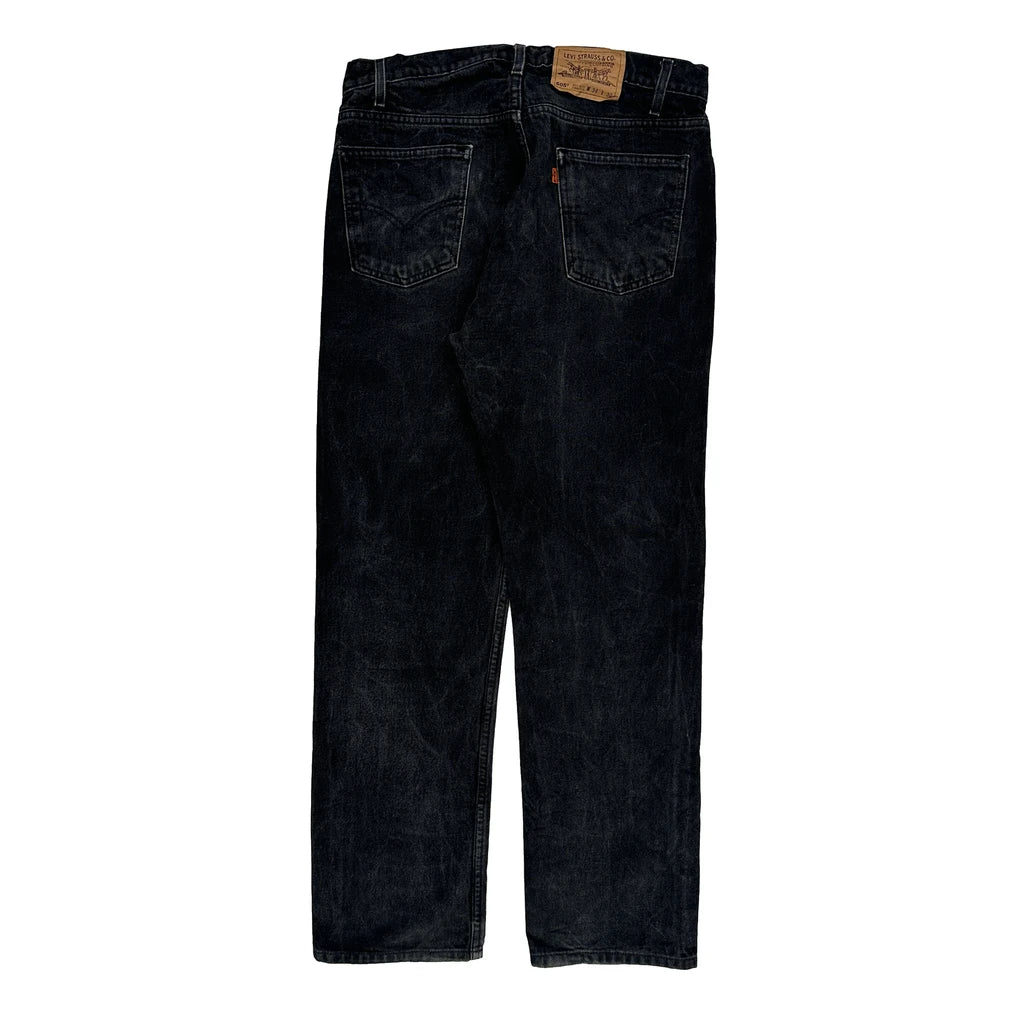 505 Levis Jeans - 33W 30L Black Cotton