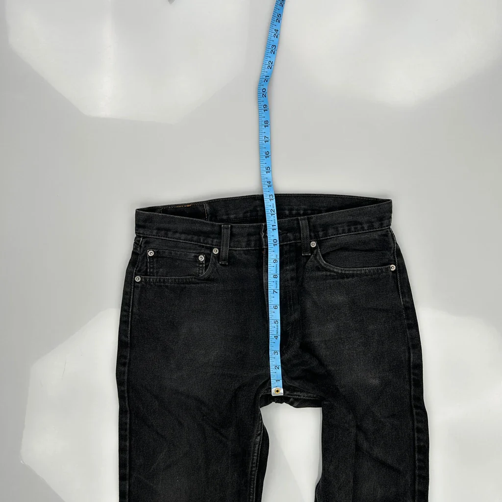 505 Levis Jeans - 34W 30L Black Cotton - Image 4