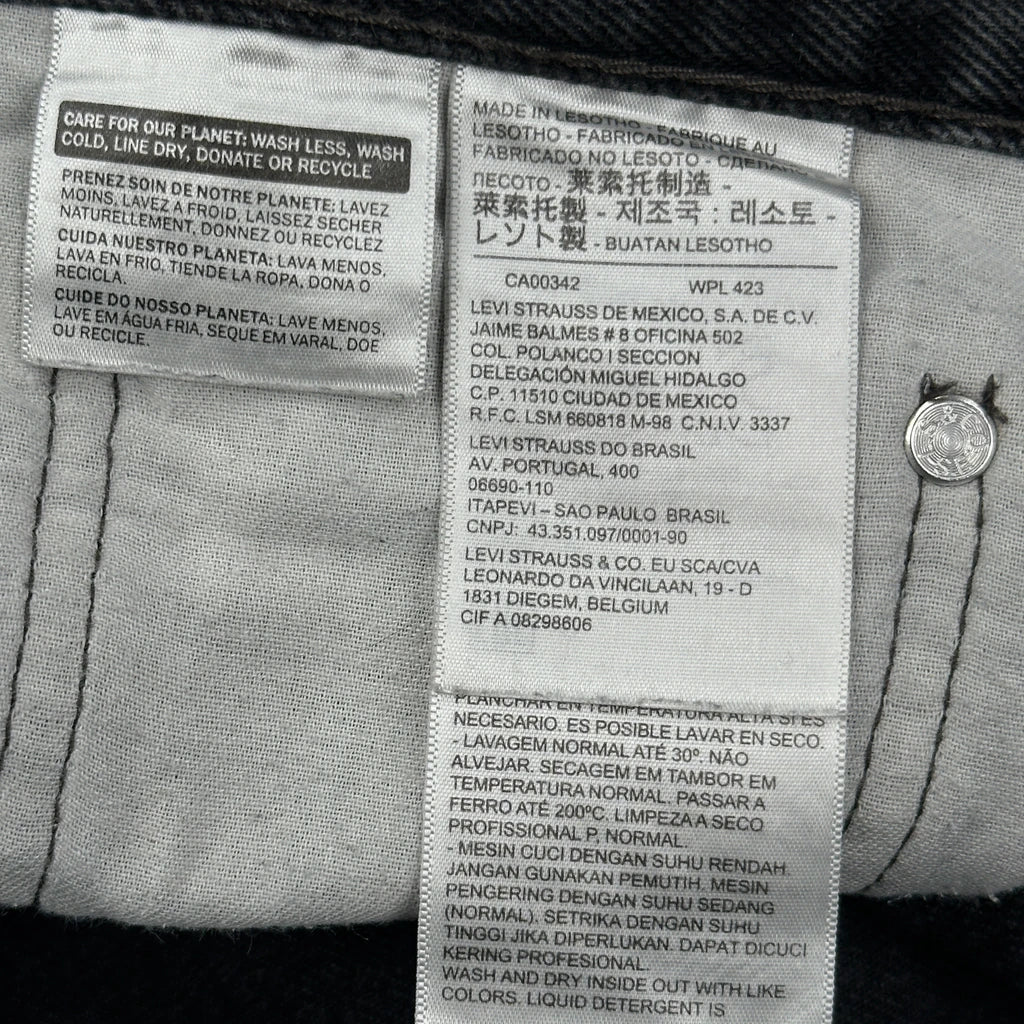 505 Levis Jeans - 34W 28L Black Cotton - Image 6
