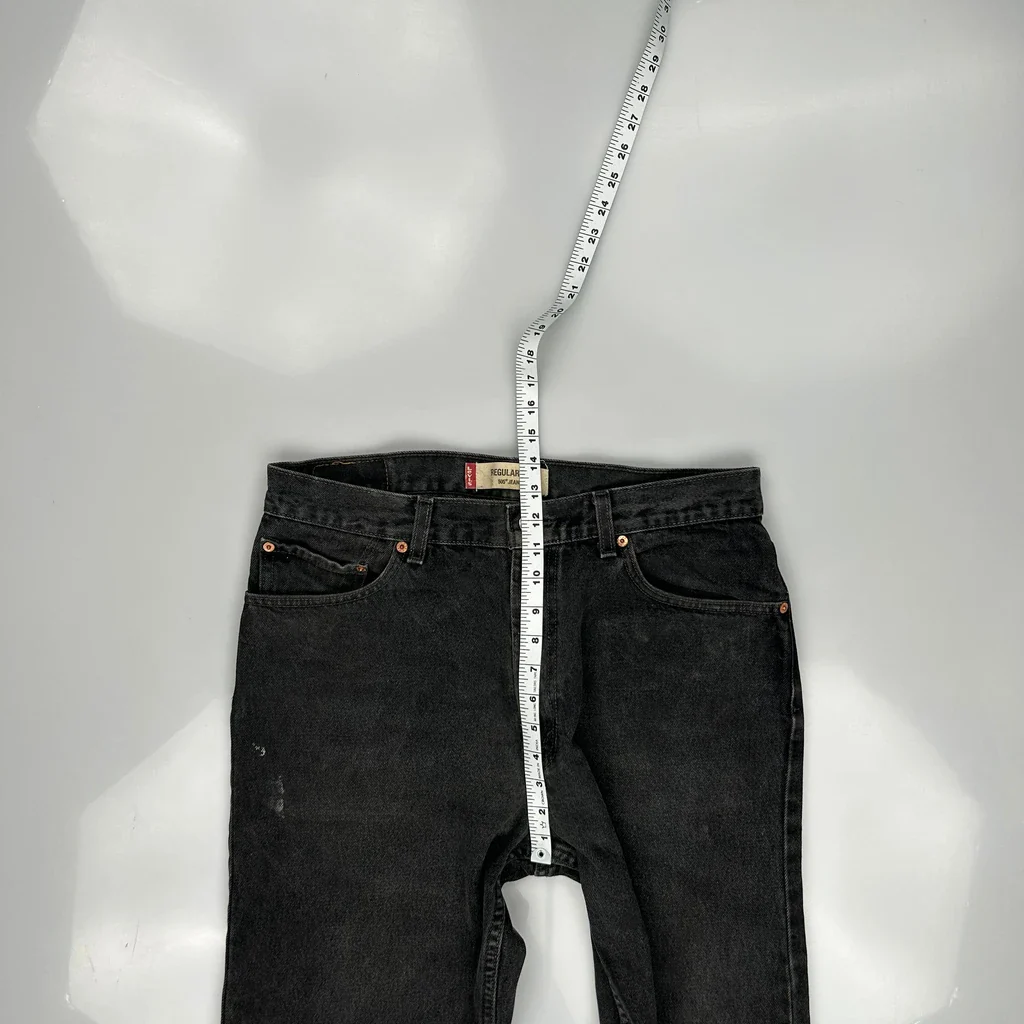 505 Levis Jeans - 36W 32L Black Cotton - Image 5