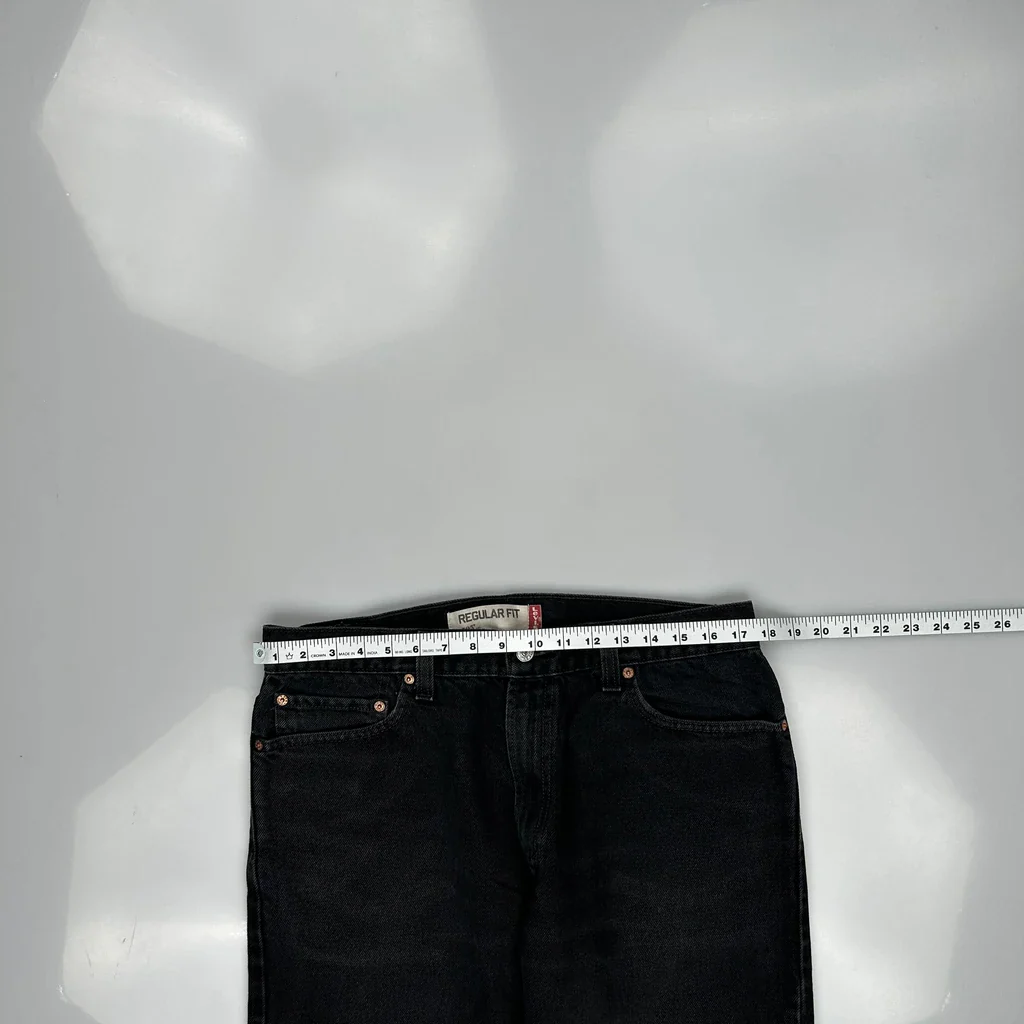 505 Levis Jeans - 36W 30L Black Cotton - Image 3