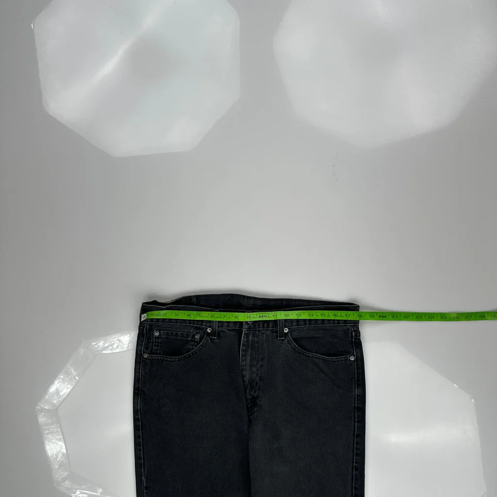 505 Levis Jeans - 36W 32L Black Cotton - Image 3