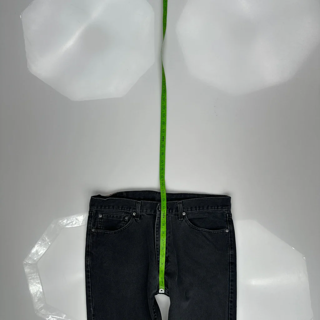 505 Levis Jeans - 36W 31L Black Cotton - Image 4