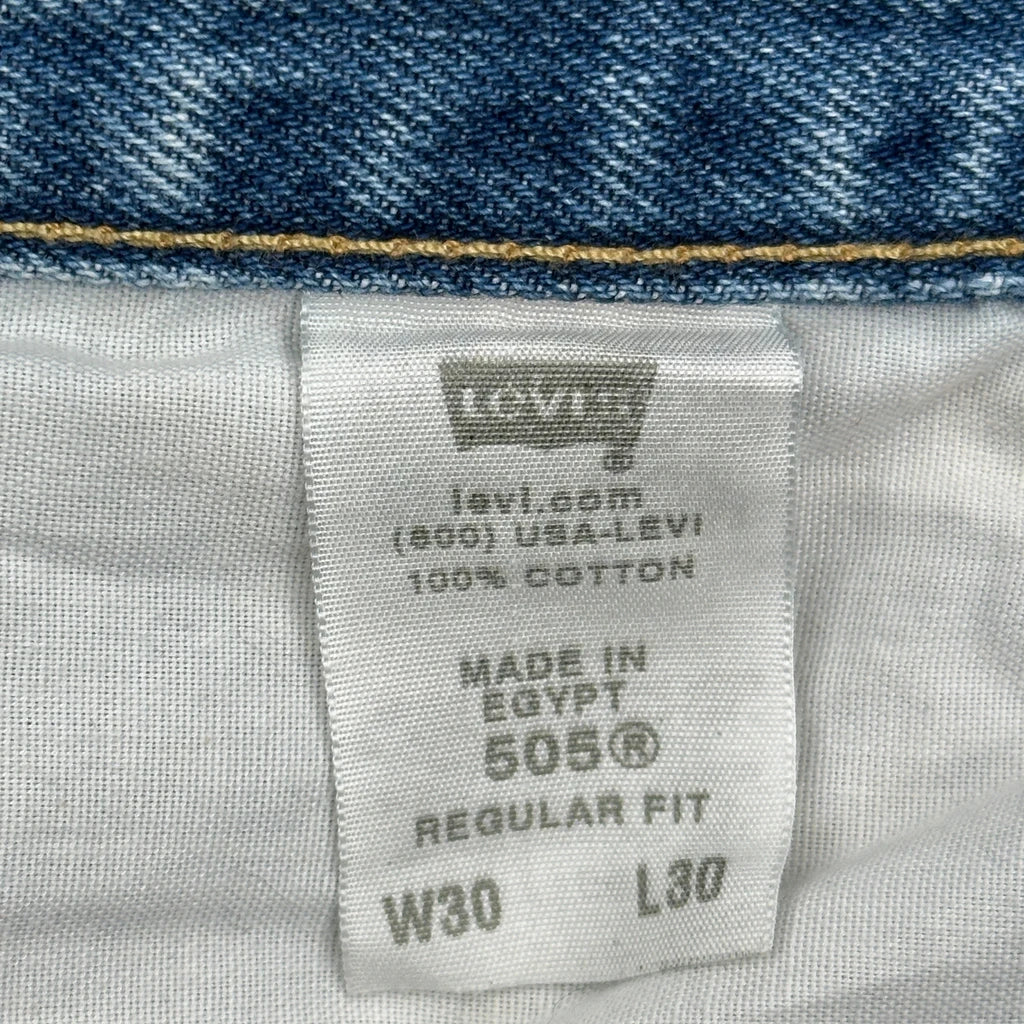 505 Levis Jeans - 29W 30L Blue Cotton - Image 6