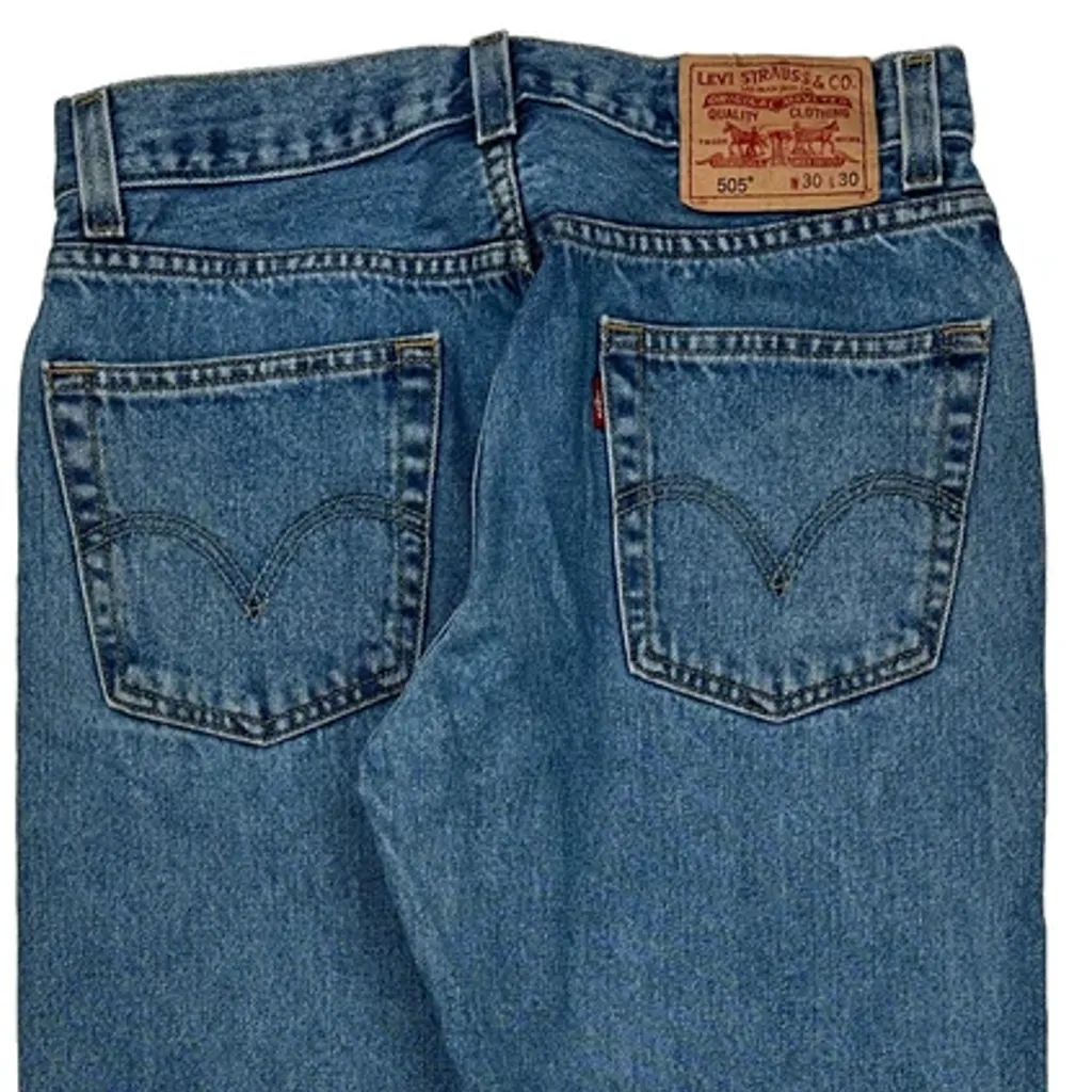 505 Levis Jeans - 29W 30L Blue Cotton - Image 8