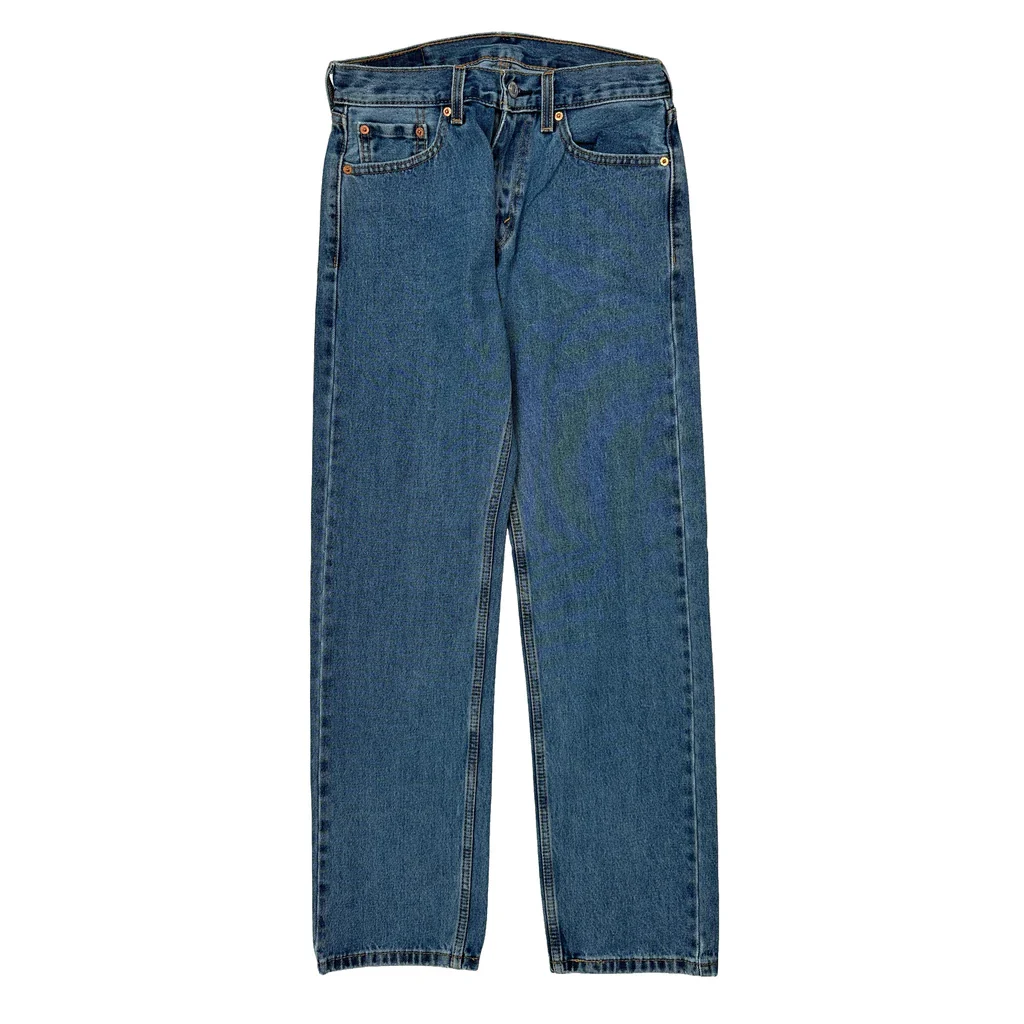 505 Levis Jeans - 30W 32L Blue Cotton - Image 2