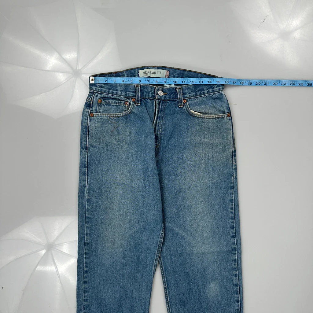505 Levis Jeans - 31W 31L Blue Cotton - Image 3