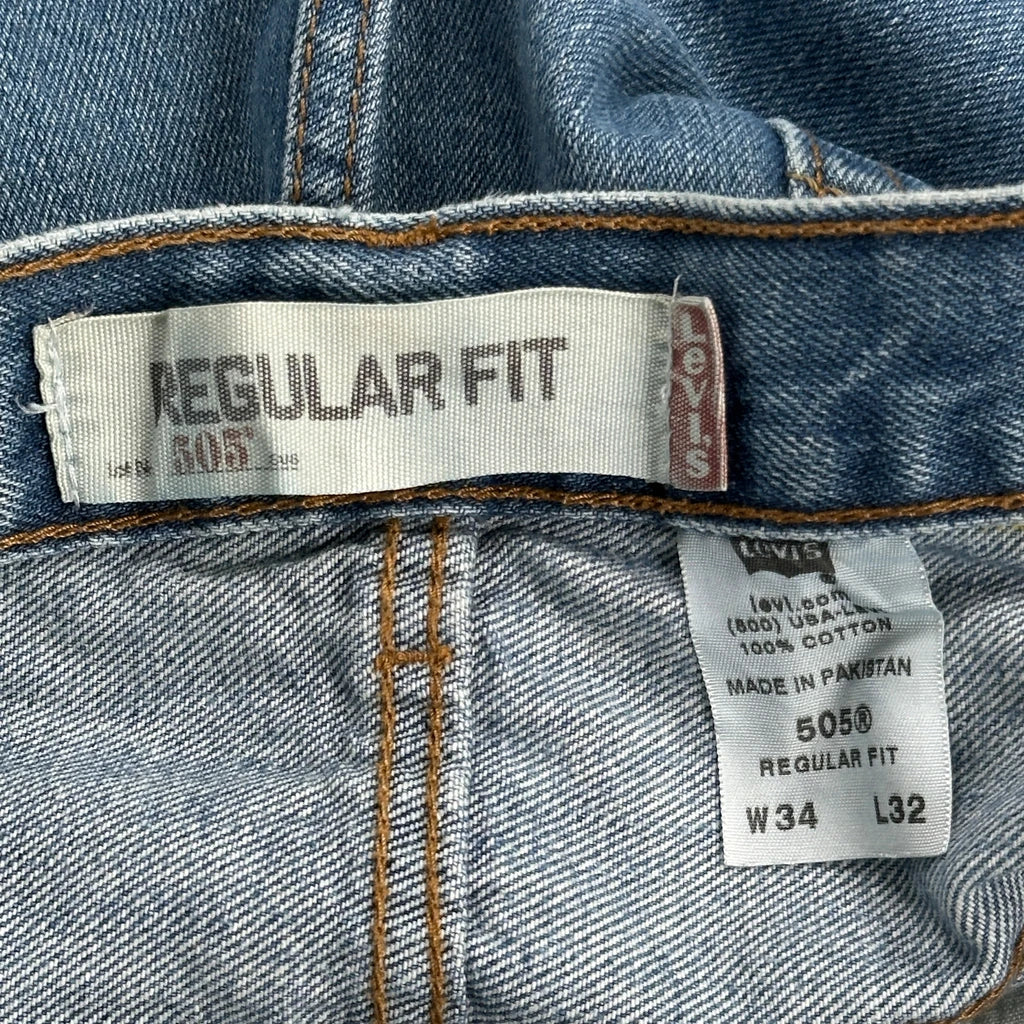 505 Levis Jeans - 31W 31L Blue Cotton - Image 6