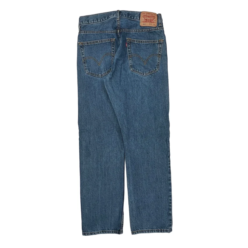 505 Levis Jeans - 31W 32L Blue Cotton