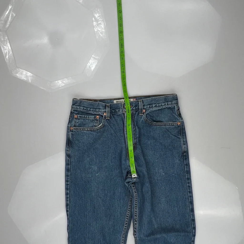 505 Levis Jeans - 31W 32L Blue Cotton - Image 4
