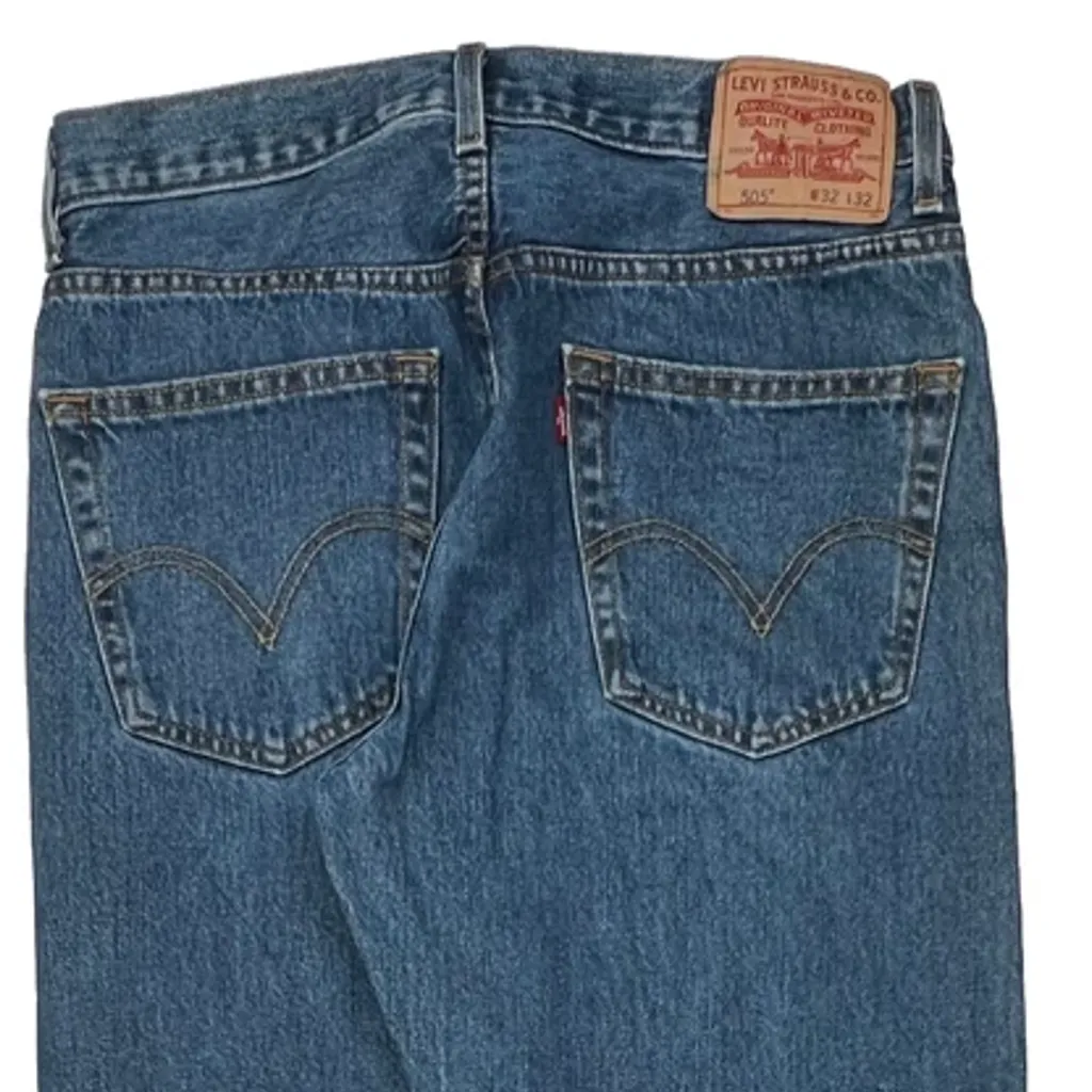 505 Levis Jeans - 31W 32L Blue Cotton - Image 8