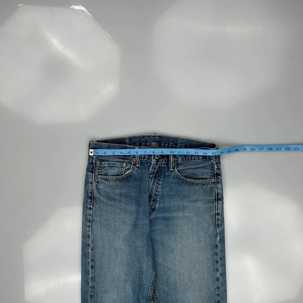 505 Levis Jeans - 31W 27L Blue Denim - Image 3