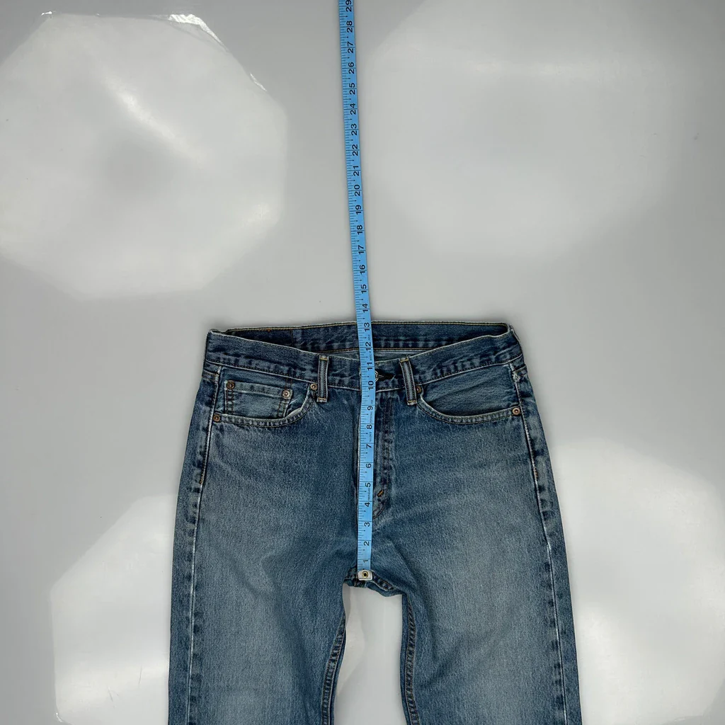 505 Levis Jeans - 31W 27L Blue Denim - Image 4