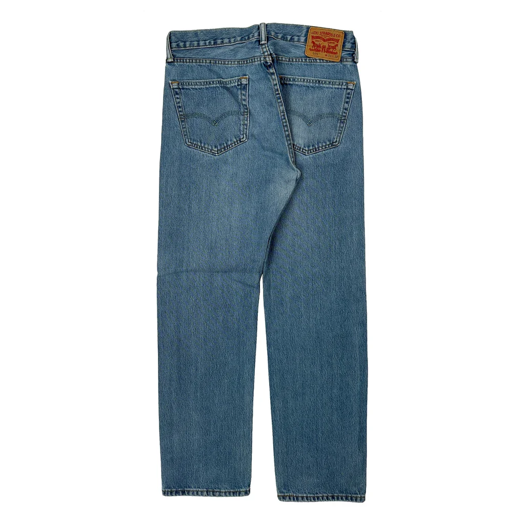 505 Levis Jeans - 32W 31L Blue Cotton