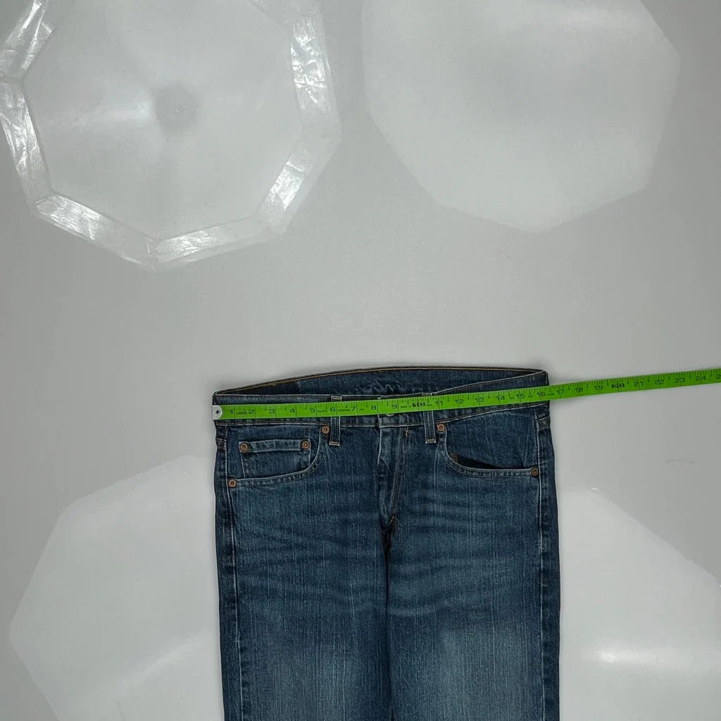 505 Levis Jeans - 32W 32L Blue Cotton - Image 3