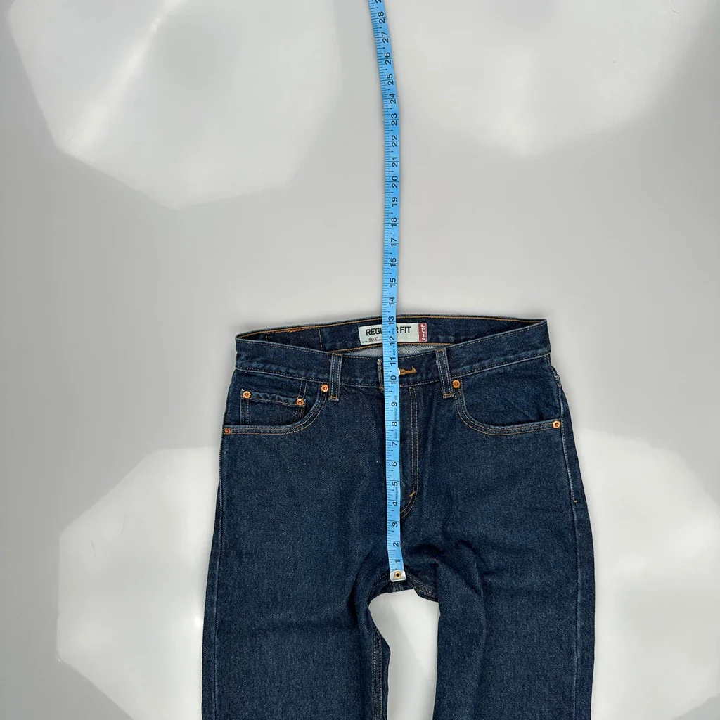 505 Levis Jeans - 32W 34L Blue Denim - Image 4