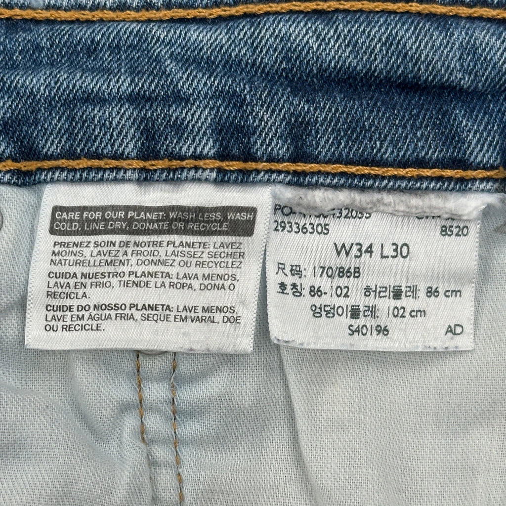 505 Levis Jeans - 32W 28L Blue Cotton - Image 6