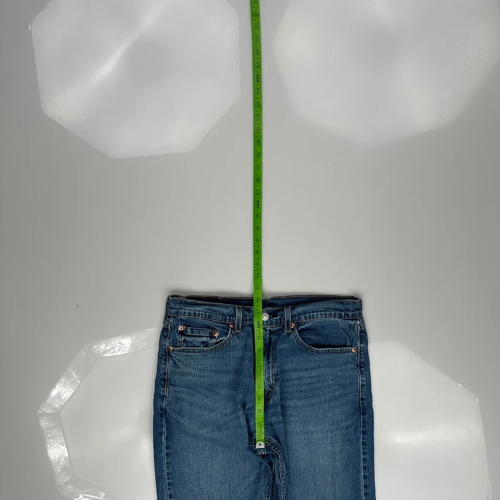 505 Levis Jeans - 32W 32L Blue Denim - Image 4