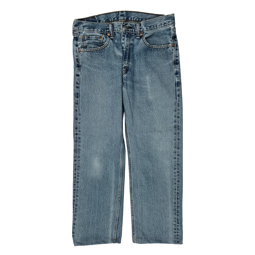505 Levis Jeans - 32W 27L Blue Cotton - Image 2