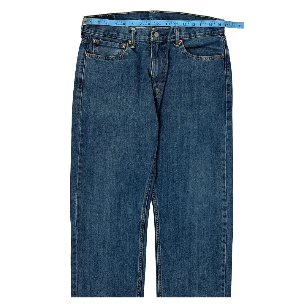 505 Levis Jeans - 33W 33L Blue Cotton - Image 2