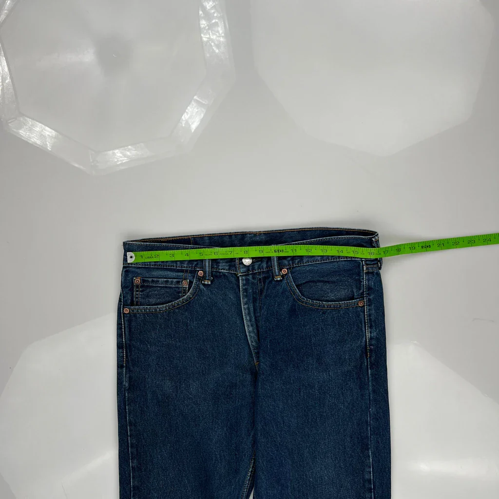 505 Levis Jeans - 33W 30L Blue Cotton - Image 3