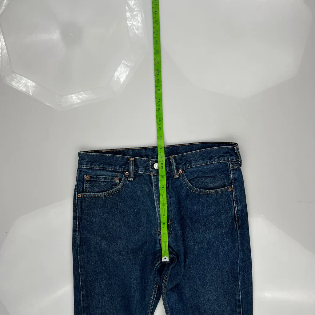 505 Levis Jeans - 33W 30L Blue Cotton - Image 4
