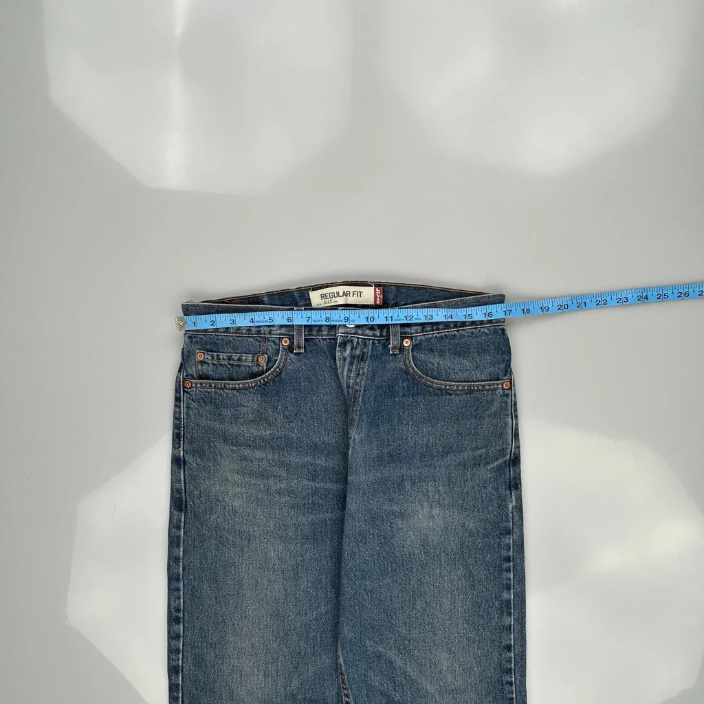 505 Levis Jeans - 33W 29L Blue Cotton - Image 3