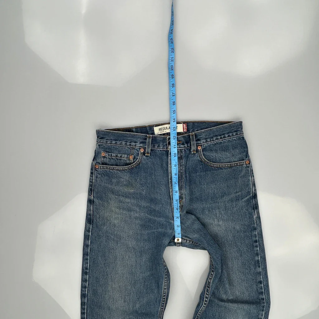 505 Levis Jeans - 33W 29L Blue Cotton - Image 4