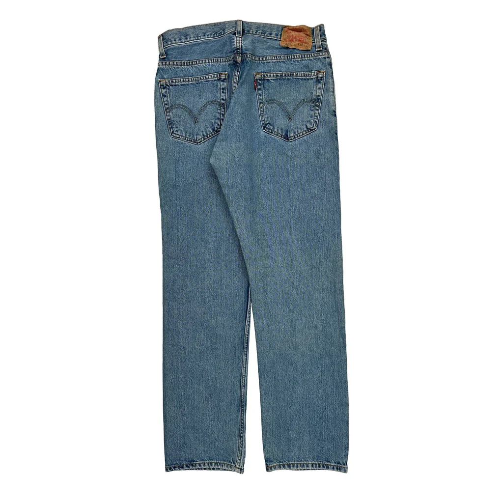 505 Levis Jeans - 33W 33L Blue Cotton