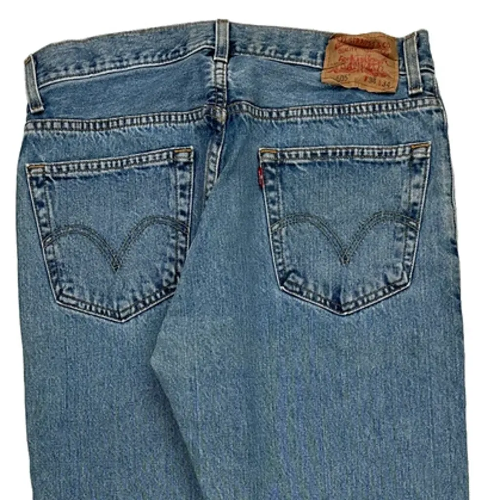 505 Levis Jeans - 33W 33L Blue Cotton - Image 8