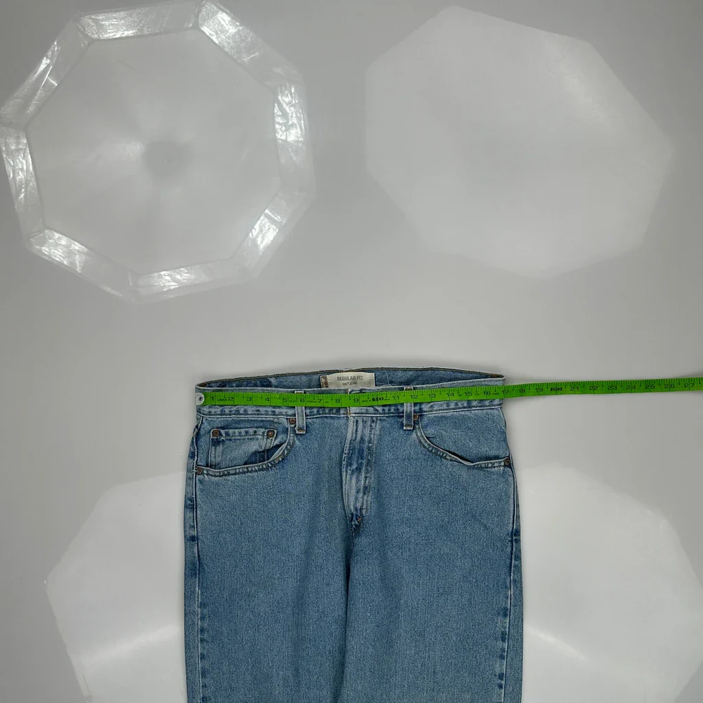 505 Levis Jeans - 33W 36L Blue Cotton - Image 3