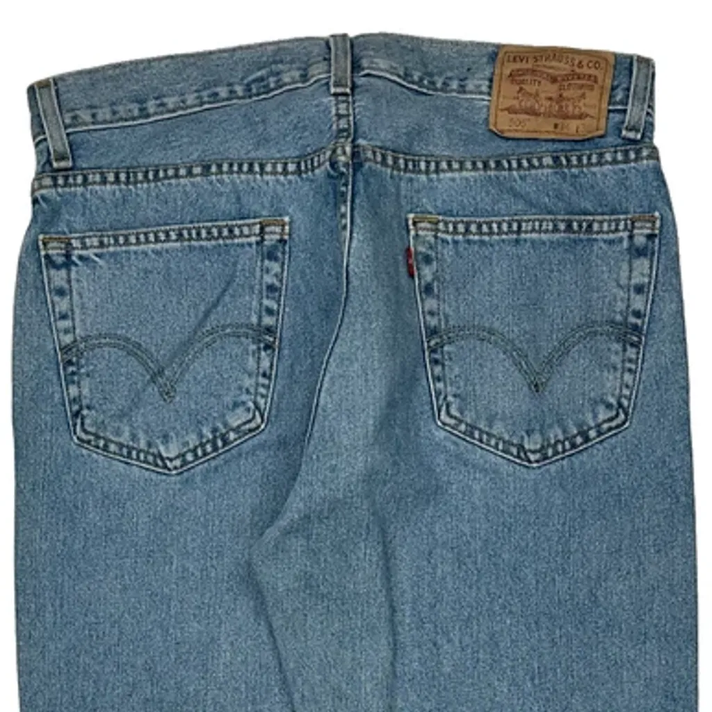 505 Levis Jeans - 33W 36L Blue Cotton - Image 7