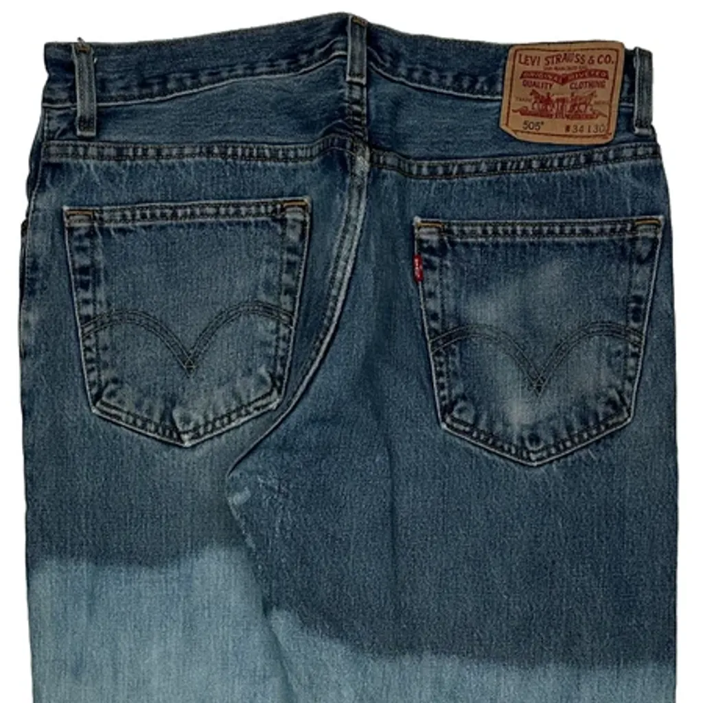 505 Levis Jeans - 33W 30L Blue Cotton - Image 7