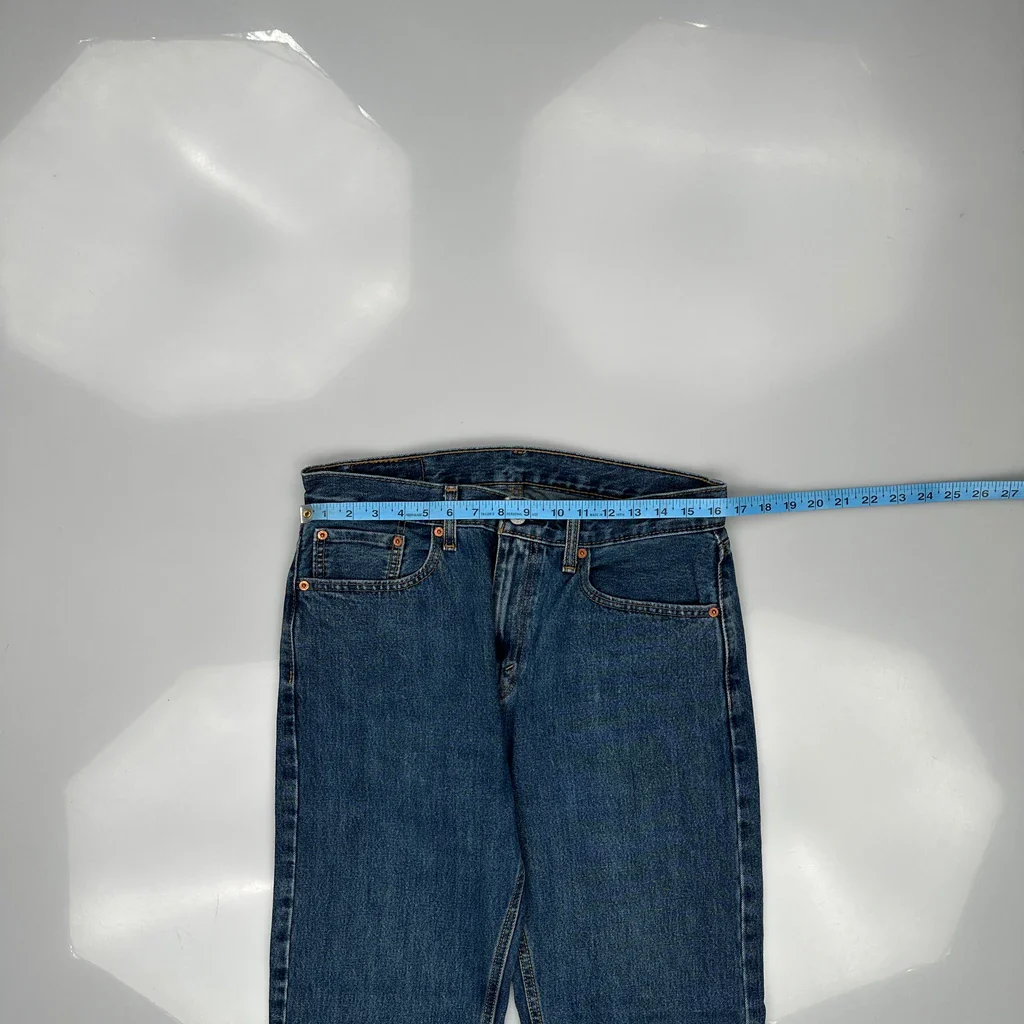 505 Levis Jeans - 33W 32L Blue Cotton - Image 3