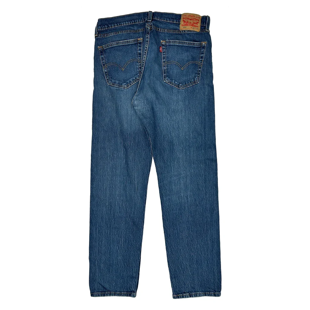 505 Levis Jeans - 33W 32L Blue Cotton
