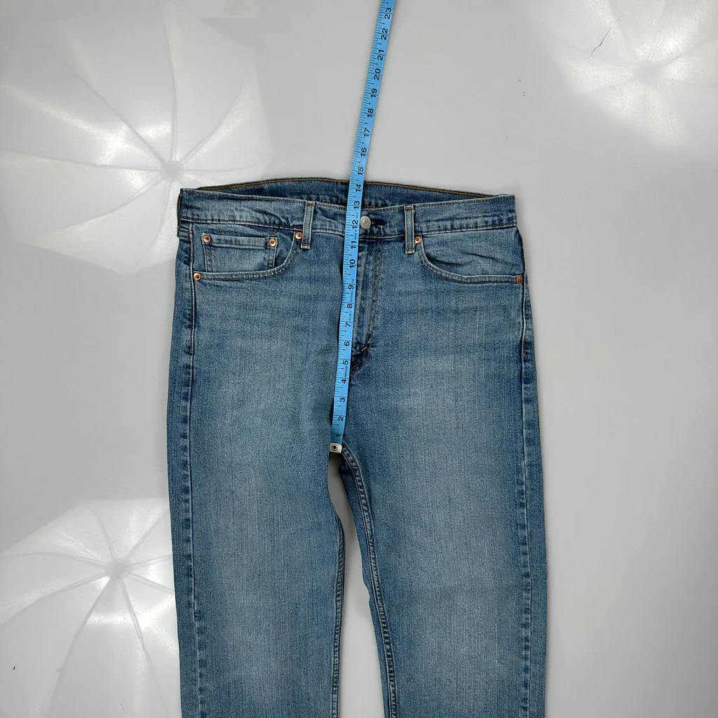 505 Levis Jeans - 34W 29L Blue Cotton - Image 4