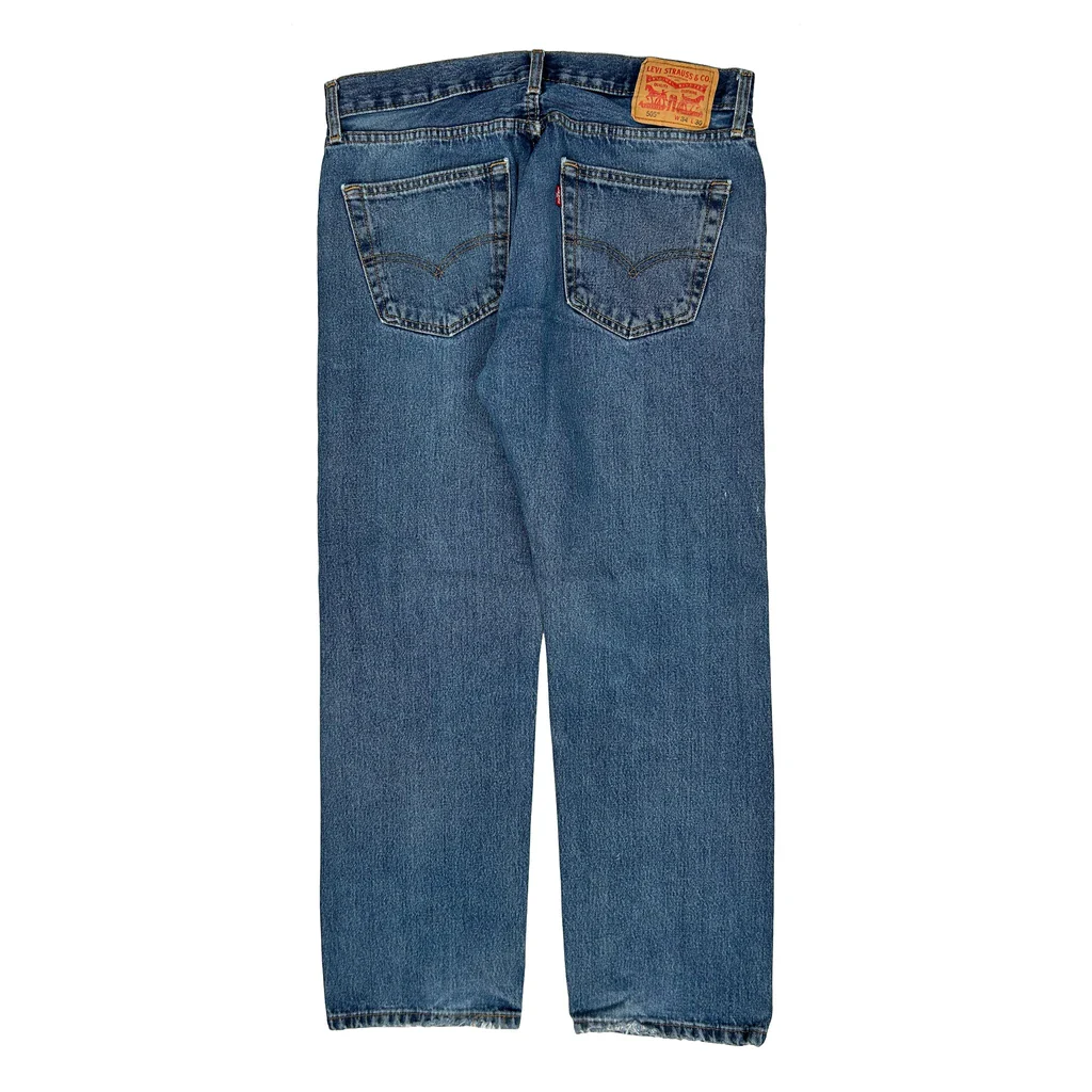 505 Levis Jeans - 34W 30L Blue Cotton