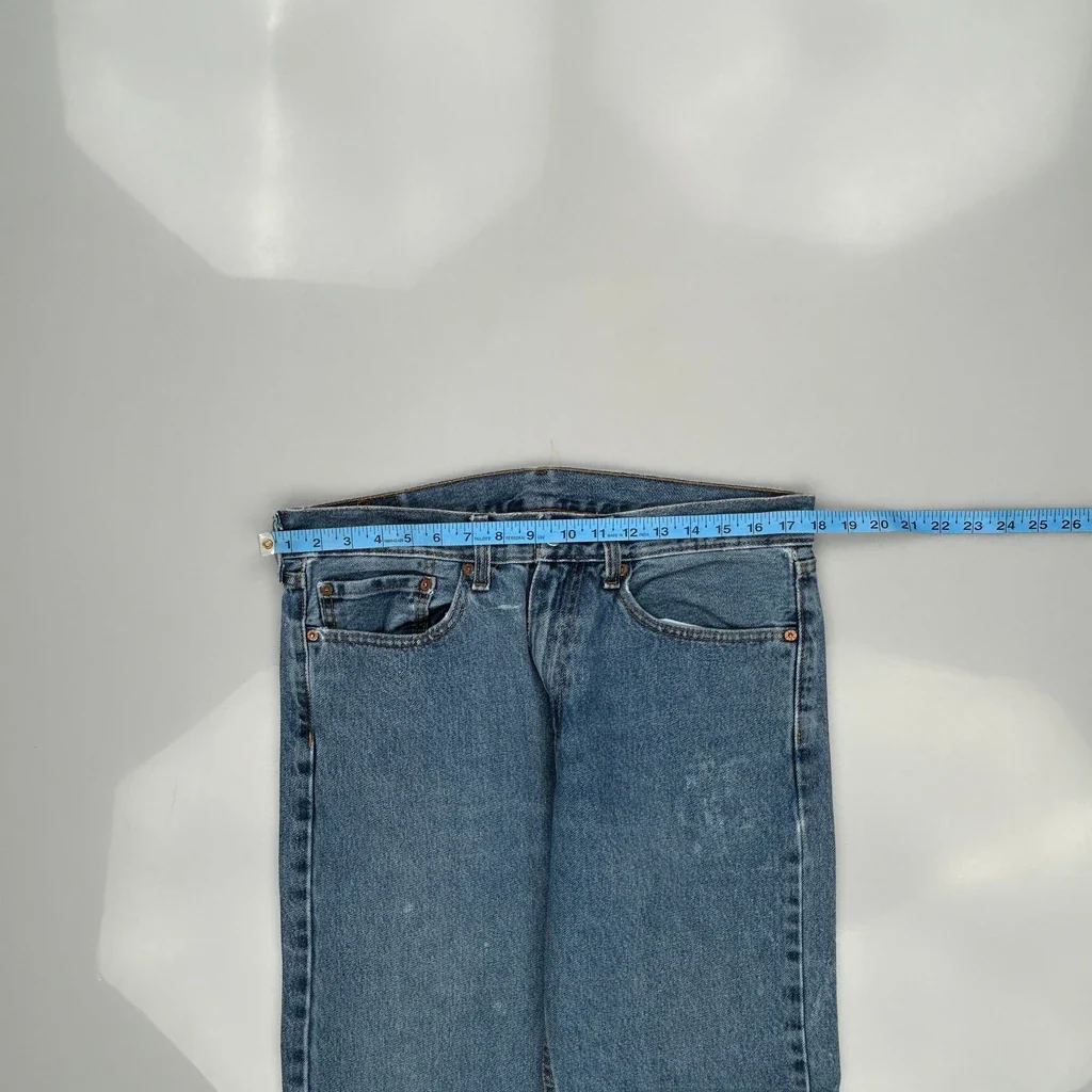 505 Levis Jeans - 34W 29L Blue Cotton - Image 3